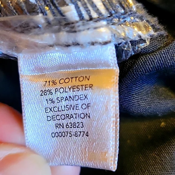 CJ Banks Gray Jeans with Black Embroidery - Picture 6 of 6